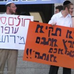 הומופובים, מצעד הגאווה בירושלים 2010. צילום: מאור ברזני